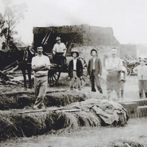 Thomas at his brickworks